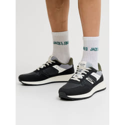 Jack & Jones 12291848_212_42 chaussure de sport à la mode Mâle Noir, Anthracite