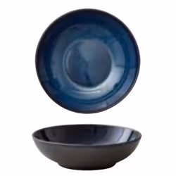 BITZ 11193, Bol à pâte, Rond, Grès, Noir, Bleu, Personnel, 6 personne(s)