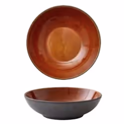 BITZ 11195, Bol à pâte, Rond, Grès, Ambre, Noir, Personnel, 6 personne(s)