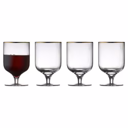 Lyngby Glas 12058, Verre de vin rouge, Verre, Transparent, 300 ml, 12,2 cm, 4 pièce(s)