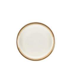 BITZ 14103 Assiette de dîner Rond Grès Crème, Gris 1 pièce(s)