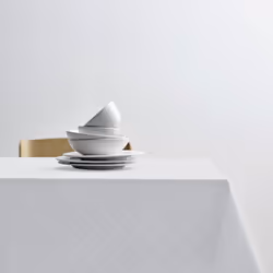 Södahl 15508, Rectangulaire, Blanc, Coton, Nappe de table, Lavage en machine, 40 °C