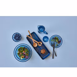 BITZ 15826 Plat de service Grès Bleu Rectangulaire
