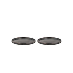 Villa Collection 24608 assiette Assiette de dîner Rond Porcelaine Noir 2 pièce(s)