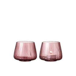 BITZ 25592 bougeoir Verre Rose