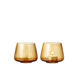BITZ 25594 bougeoir Verre Ambre