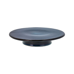 BITZ 25634 Plat de service Grès Bleu Rond Plat à gâteau