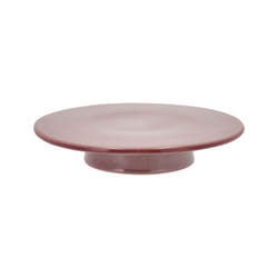 BITZ 25639 Plat de service Grès Rose Rond Plat à gâteau
