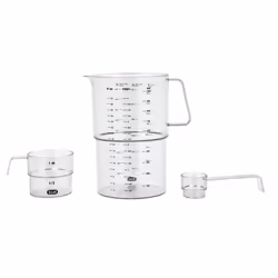 Rosti 025894, 1 L, g, ml, once, acrylonitile styrène (SAN), Transparent, 149 mm, 103 mm