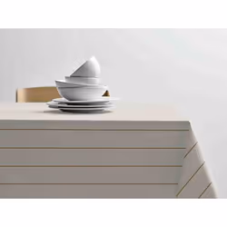 Södahl 26822, Rectangulaire, Or, Blanc, Coton, Nappe de table, Lavage en machine, 40 °C