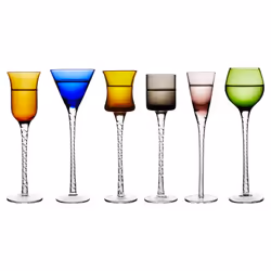 Lyngby Glas 27582, 25 ml, 6 pièce(s), Verre, Couleurs assorties, 180 mm