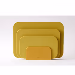 Rosti 27822, Rectangulaire, Jaune, Monochromatique, 3 pièce(s)