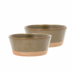 Villa Collection Evig, Ensemble de bols, Rond, Porcelaine, Marron, 0,6 L, 15 cm