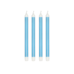 Villa Collection Styles bougie en cire Cylindre Bleu 4 pièce(s)