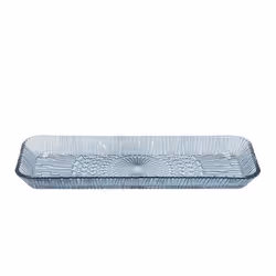 BITZ 30683, Plat de service, Verre, Bleu, Rectangulaire, 380 mm, 140 mm