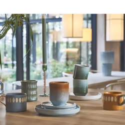Villa Collection Stylish Tasse Ambre, Bleu Universel 2 pièce(s)