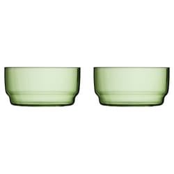 Lyngby Glas 32370 bol Bol à dessert Rond Verre Vert 2 pièce(s)