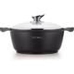 Faitout en fonte 24 cm Noir Royalty Line RLBS24M - TU