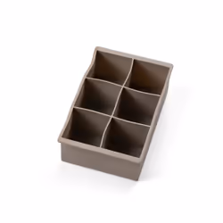 BITZ 225292, 6 pièce(s), Carré, Bac à glaçon, Gris, Silicone, 170 mm