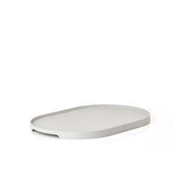 Zone Denmark 332093 plateau repas Plateau de service classique Ovale Gris