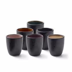 BITZ 821290, Régler, Ambre, Noir, Bleu, Crème, Vert, Rose, Violet, Vitrocéramique, Espresso, 6 pièce(s), 5,5 mm