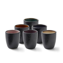 BITZ 821290 Tasse Ambre, Noir, Bleu, Crème, Vert, Rose, Violet Espresso 6 pièce(s)