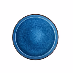 BITZ 821253, Assiette de dîner, Rond, Grès, Noir, Bleu, 27 cm, 25 mm