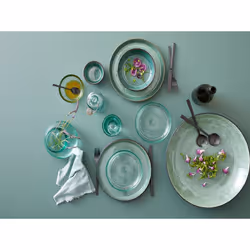 BITZ 821254 Plat de service Grès Vert Rond Assiette de service