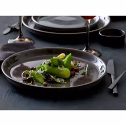 BITZ 821255 assiette Assiette de dîner Rond Grès Gris