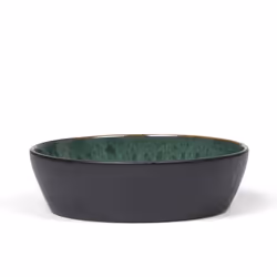BITZ 821269, Bol de soupe, Rond, Grès, Noir, Vert, Mat, 1 personne(s)