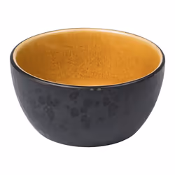 BITZ 821350, Bol à en-cas, Rond, Grès, Ambre, Noir, -20 °C, 220 °C