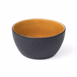 BITZ 821362, Bol à en-cas, Rond, Grès, Ambre, Noir, 220 °C, 12 cm