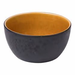 BITZ 821366, Bol à en-cas, Rond, Grès, Ambre, Noir, -20 °C, 220 °C