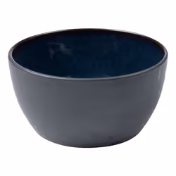 BITZ 821370, Bol à en-cas, Ovale, Grès, Bleu, Mat, Personnel