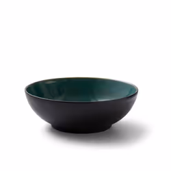 BITZ 821382 bol Saladier Rond Grès Noir, Vert