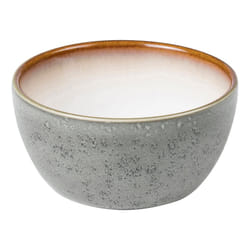BITZ 821395 bol Bol à en-cas Ovale Grès Crème, Gris 1 pièce(s)