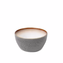 BITZ 821396 bol Bol à en-cas Ovale Grès Crème, Gris 1 pièce(s)