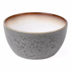 BITZ 821397, Bol à en-cas, Ovale, Grès, Crème, Gris, Mat, Personnel