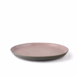 BITZ 821402 assiette Assiette de dîner Rond Grès Gris, Rose 1 pièce(s)