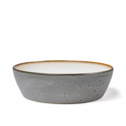 BITZ 821413, Bol de soupe, Rond, Grès, Crème, Gris, Mat, Personnel
