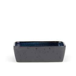BITZ 821451 Plat de service Grès Noir, Bleu Rectangulaire