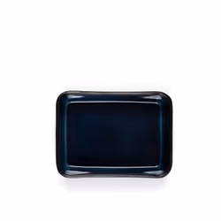 BITZ 821451 Plat de service Grès Noir, Bleu Rectangulaire