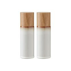 BITZ 821502 Moulin pour assaisonnement Ensemble de poivrière et salière Crème, Bois