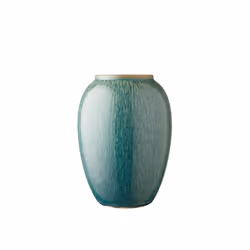 BITZ 872911, Vase oval, Grès, Vert, Brillant, 200 mm