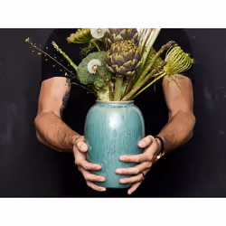 BITZ 872911 vase Vase oval Grès Vert