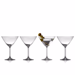 Lyngby Glas 916021, Verre à Martini, 280 ml, Verre, Transparent, 4 pièce(s), 175 mm