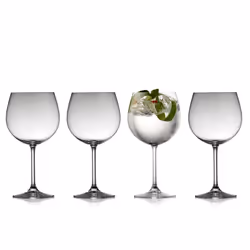 Lyngby Glas 916022, Verre de Gin et Tonic, 570 ml, Verre, Transparent, 4 pièce(s), Rond