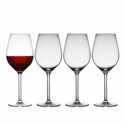 Lyngby Glas 916255, Verre de vin rouge, Verre, Transparent, Monochromatique, 500 ml, 23 cm