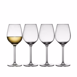 Lyngby Glas 916256, Verre de vin blanc, Verre, Transparent, Monochromatique, 390 ml, 22 cm