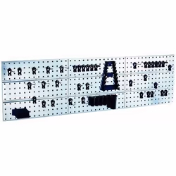 raaco 109659, Support/rack rigide perforé de support d'outils, Acier galvanisé, Polyoxyméthyléne (POM), Métallique, 1560 mm,  ...